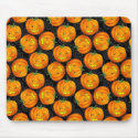 Vintage Halloween Pumpkin Pattern Mousepad by Vintage_Gifts Vintage Halloween Pumpkin Pattern Mousepad