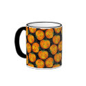 Vintage Halloween Pumpkin Pattern Mug by Vintage_Gifts Vintage Halloween Pumpkin Pattern Mug