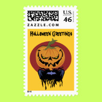 Vintage Halloween stamps by holiday_tshirts Vintage Halloween stamps