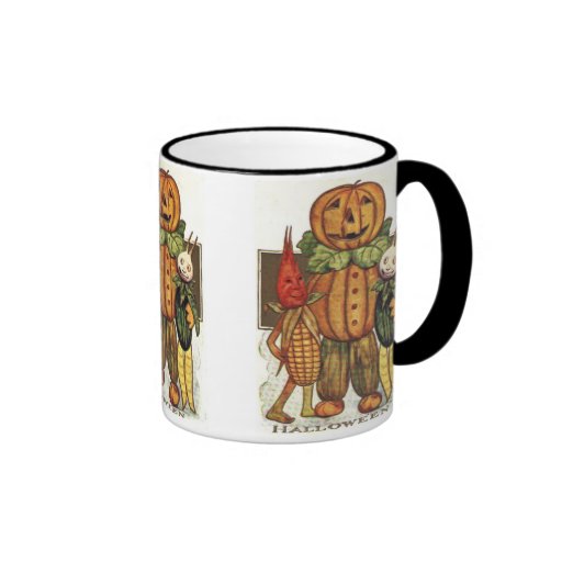 Vintage Halloween Veggies Mug