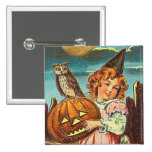 Vintage Halloween Witch Pins