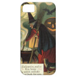 Vintage Halloween Witch Stirring Magic Cauldron iPhone 5 Case