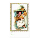 Vintage Hanging Stockings Gift Tag business cards by forbes1954 Vintage Hanging Stockings Gift Tag business cards