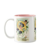 Vintage Happy Birthday Greetings Coffee Mug