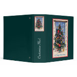 Vintage Happy Christmas Tree  Binder