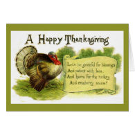 Vintage Happy Thanksgiving Card