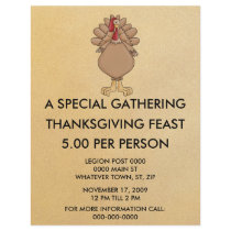 Vintage Happy Thanksgiving Dinner Flyer by forbes1954 Vintage Happy Thanksgiving Dinner Flyer
