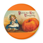 Vintage Happy Thanksgiving Holiday Magnets