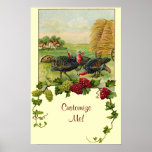 Vintage Happy Thanksgiving Print