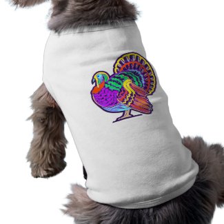 Vintage Happy Thanksgiving Turkey petshirt