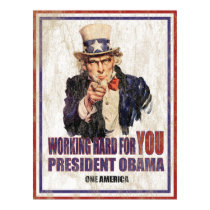 Vintage Hard Work Print by OneAmerica Vintage Hard Work Print