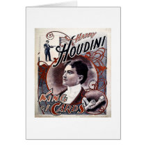 Vintage Harry Houdini King of Cards Advertisement by scenesfromthepast Vintage Harry Houdini King of Cards Advertisement