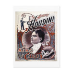 Vintage Harry Houdini King of Cards Advertisement Post Cards