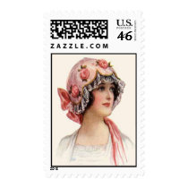 VINTAGE HAT FASHION postage by dgpaulart VINTAGE HAT FASHION postage