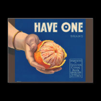 Vintage Have One Brand Sequoia Advertisement postcards