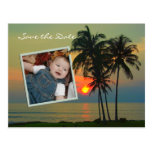 Vintage Hawaii Destination Wedding save the date Post Cards