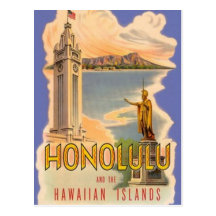 Vintage Hawaii, USA - Postcards