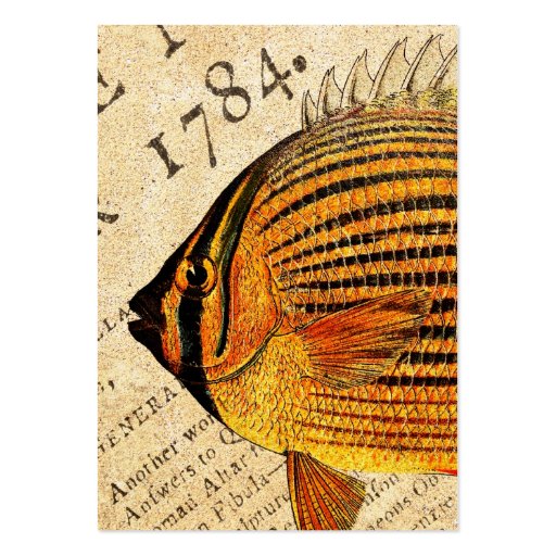 Vintage Hawaiian Butterfly Fish Customized Fishes Business Card