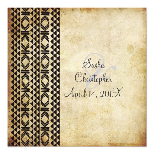 Vintage Hawaiian Tattoo/party invitations 5.25" Square Invitation Card
