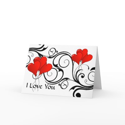 Vintage heart-ballons - Customized Cards by myhome71