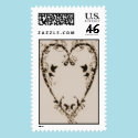Vintage Heart postage