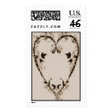 Vintage Heart postage by SimoneS2 Vintage Heart postage
