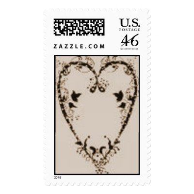 Vintage Heart Stamps