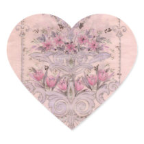 Vintage Heart Heart Sticker