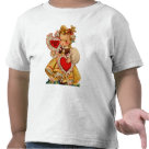 toddler_tshirt - Adorable vintage girl is holding two red Valentines Day hearts. Text says Daddys Girl. Many gifts and apparel available with this design in my store.: Sizes  Available colors: white