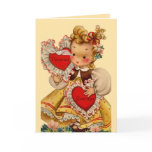 Vintage Hearts Sweetheart Greeting Card
