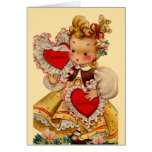 Vintage Hearts Sweetheart Greeting Card
