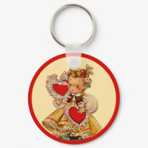 Vintage Hearts Sweetheart keychains