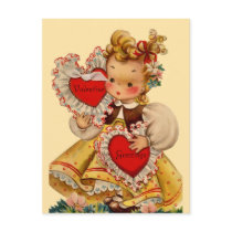 Vintage Hearts Sweetheart Postcards