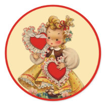 Vintage Hearts Sweetheart stickers