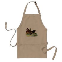 Vintage Hen and Chicks Farming Scene Aprons