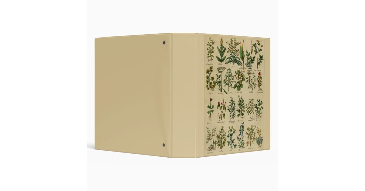 Vintage Herbal Binder Zazzle