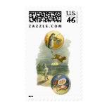 Vintage Hey Diddle Diddle Cat, Fiddle, Cow, Moon postage