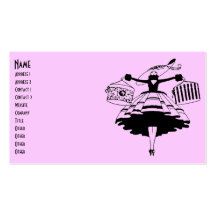 Vintage High Fashioned Shopper Business Card Template