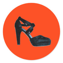 Vintage High Heel Shoe Pop Art Sticker by INTHEPRESENT Vintage High Heel Shoe Pop Art Sticker