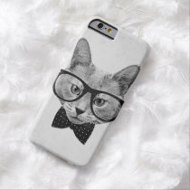 vintage, hipster, cat, funny, cool, geek, cute, retro, bow-tie, urban, nerd, fun, glasses, iphone 6 case, [[missing key: type_casemate_cas]] with custom graphic design