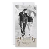 Vintage Holiday Card Personalized Photo Card