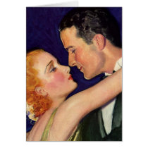 Vintage Hollywood Romance Greeting Card