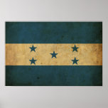 Vintage Honduras Flag Print