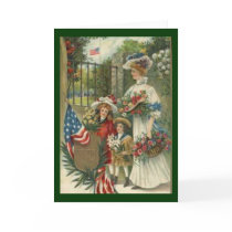 Vintage Honoring Memorial Day Greeting Card