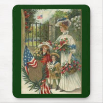 Vintage Honoring Memorial Day Mouse Pads
