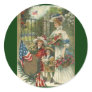 Vintage Honoring Memorial Day Round Stickers
