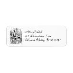 Vintage Hookah Smoking Caterpillar with Alice Custom Return Address Labels