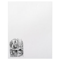 Vintage Hookah Smoking Caterpillar with Alice Letterhead
