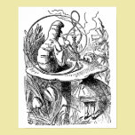 Vintage Hookah Smoking Caterpillar with Alice posters