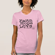 Vintage Hope Faith Love T-Shirt